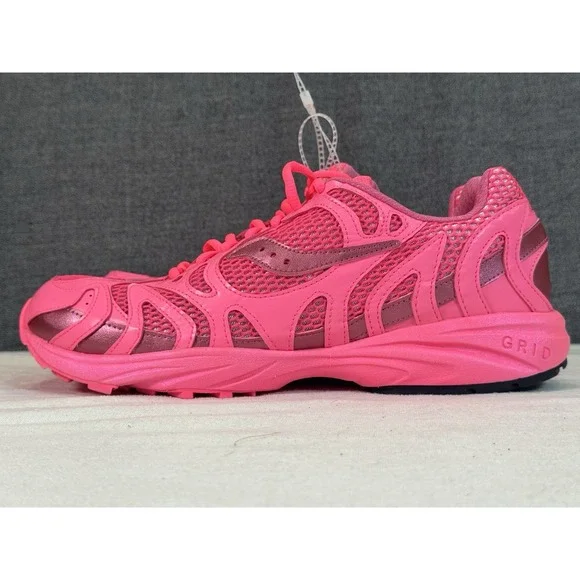 Saucony Grid‎ Azura 2000 Triple Neon Pink Rose S70774-4 Men sz 10.5 Unisex - Picture 12 of 16